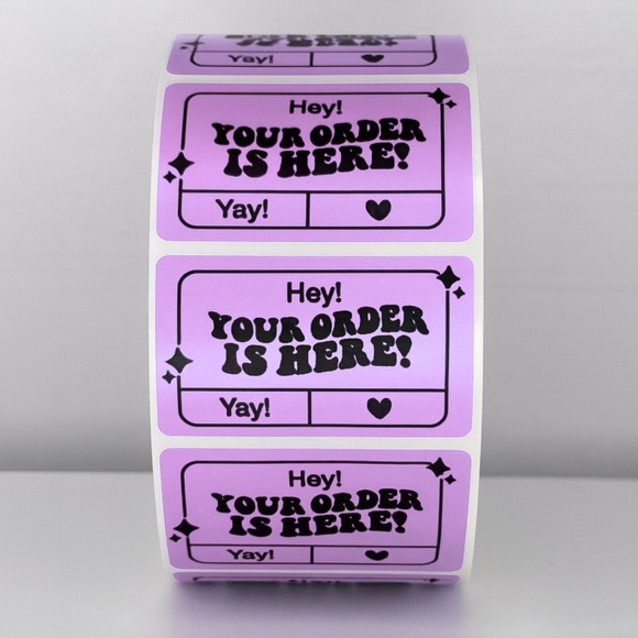 "Your Order Is Here!" Mailer Stickers | Shipping Essentials| THANK YOU STICKERS - Picture 2 of 11